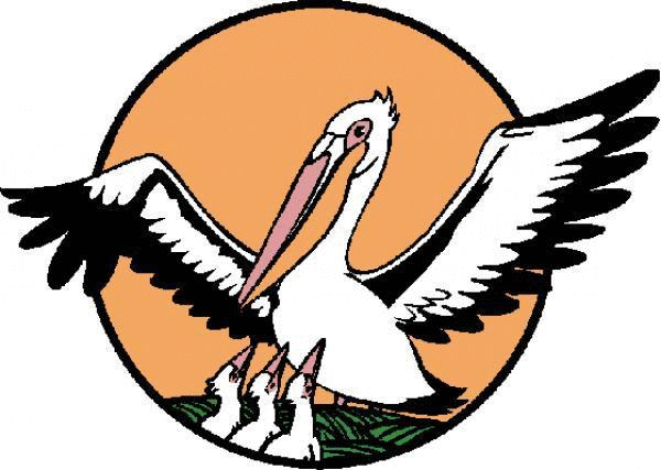 Пеликан с птенцами - эмблема конкурса Педагог года